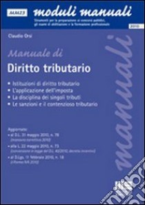 Manuale di diritto tributario libro di Orsi Claudio