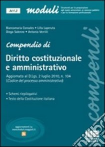 Compendio di diritto costituzionale e amministrativo libro