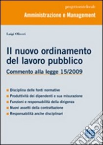 Il nuovo ordinamento nel lavoro pubblico libro di Oliveri Luigi