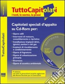 Capitolati speciali d'appalto. Con CD-ROM libro di Bassi Andrea