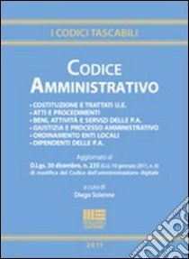 Codice amministrativo libro di Solenne Diego