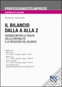 Il bilancio dalla A alla Z libro di Bauer Riccardo - Cavaliere Antonio