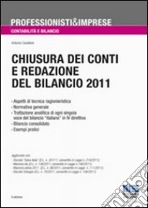 Chiusura dei conti e redazione del bilancio 2011 libro di Cavaliere Antonio