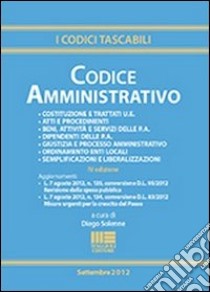 Codice amministrativo libro di Solenne Diego