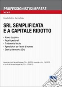 SRL semplificata e a capitale ridotto libro di Cicala Carmine - De Stefanis Cinzia