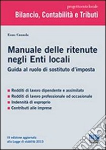 Manuale delle ritenute nell'Ente Locale libro di Cuzzola Enzo