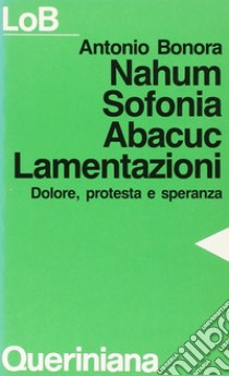 Nahum, Sofonia, Abacuc, Lamentazioni. Dolore, protesta e speranza libro di Bonora Antonio