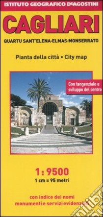 Cagliari. Quartu Sant'Elena, Elmas, Monserrato 1:9 500. Ediz. multilingue libro