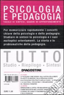 Tutto psicologia e pedagogia libro di Colombo Barbara