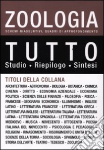 Tutto zoologia libro