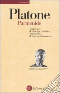 Parmenide. Testo greco a fronte libro di Platone