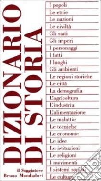 Dizionario di storia libro di De Bernardi A. (cur.); Guarracino S. (cur.)