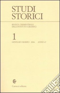 Studi storici (2006). Vol. 1 libro