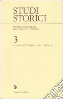 Studi storici (2006). Vol. 3 libro