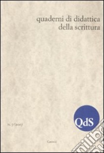 QdS. Quaderni di didattica della scrittura (2007). Vol. 7 libro