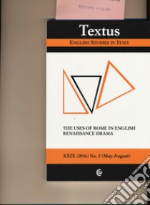 Textus. English studies in Italy (2016). Vol. 2 libro