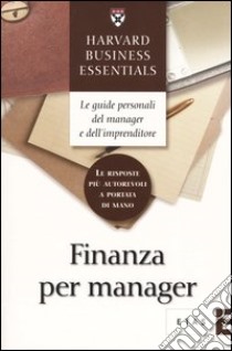 Finanza per manager libro di Pozzoli M. (cur.)