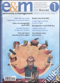 Economia & management. Vol. 1 libro