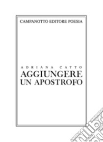 Aggiungere un apostrofo libro di Catto Adriana