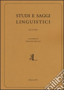 Studi e saggi linguistici (2014). Vol. 2 libro