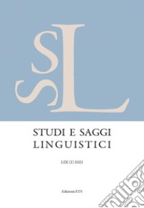 Studi e saggi linguistici (2021). Vol. 1 libro