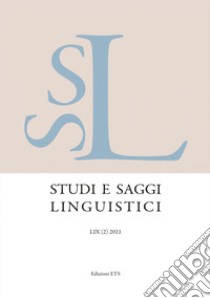 Studi e saggi linguistici (2021). Vol. 2 libro