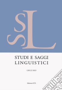 Studi e saggi linguistici (2023). Vol. 1 libro