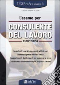 L'esame per consulente del lavoro. Eserciziario libro di Cesarei Barbara - Pastore Giuseppe - Scarelli Fiammetta