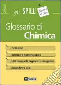 Glossario di Chimica libro di Masiero Stefano