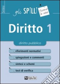 Diritto. Vol. 1: Diritto pubblico libro