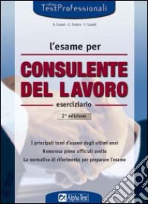 L'esame per consulente del lavoro libro di Cesarei Barbara; Pastore Giuseppe; Scarelli Fiammetta