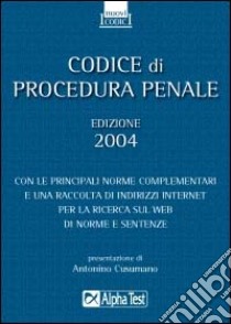 Codice di procedura penale 2004 libro