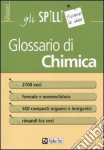 Glossario di chimica libro di Masiero Stefano