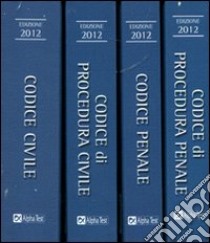 I quattro codici: Codice civile-Codice penale-Codice di procedura civile-Codice di procedura penale libro