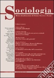 Sociologia. Rivista quadrimestrale di scienze storiche e sociali. Vol. 1: Autoimprenditorialità nel terzo settore. Il «progetto Bridge» libro di Istituto Luigi Sturzo (cur.)