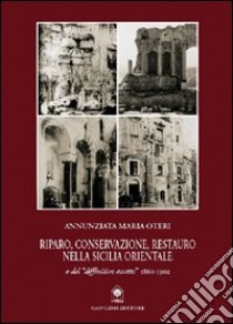 Riparo, conservazione e restauro nella Sicilia orientale libro di Oteri Annunziata Maria