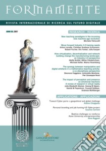 Formamente. Rivista internazionale sul futuro digitale. Ediz. inglese (2017). Vol. 1-2 libro di Briganti A. (cur.)