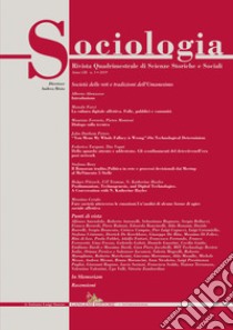 Sociologia. Rivista quadrimestrale di scienze storiche e sociali (2019). Vol. 3 libro di Bixio A. (cur.)