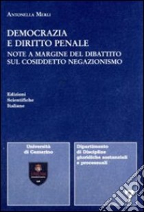 Democrazia e diritto penale libro di Merli Antonella