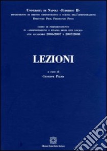 Lezioni libro di Palma G. (cur.)