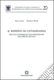 Il reddito di cittadinanza libro di Lieto Sara; Mone Daniela