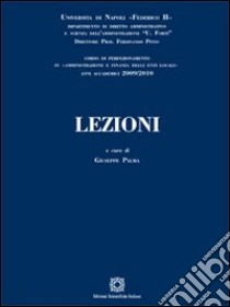 Lezioni libro di Palma G. (cur.)