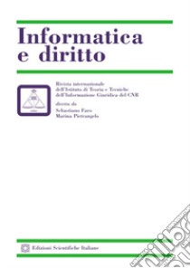 Informatica e diritto (2016). Vol. 02 libro