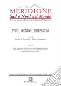 Meridione (2020). Vol. 1: Studi, opinioni, riflessioni. (Gennaio-Marzo) libro di D'Agostino G. (cur.); Rovinello M. (cur.)