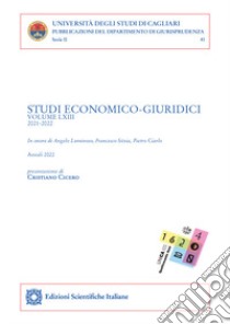 Studi economico-giuridici (2022). Vol. 1-2: Annali libro