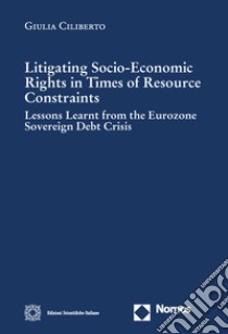 Litigating Socio-Economic Rights in Times of Resource Constraints. Lessons Learnt from the Eurozone Sovereign Debt Crisis libro di Ciliberto Giulia