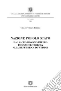 Nazione popolo stato libro di Villani-Lubelli Ubaldo