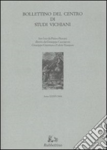 Bollettino del Centro di studi vichiani. Vol. 34 libro