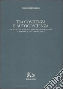 Tra coscienza e autocoscienza. Saggi sulla narrativa degli anni sessanta. Volponi, Calvino, Sanguineti libro di Chirumbolo Paolo