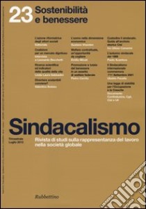 Sindacalismo (2013). Vol. 23 libro